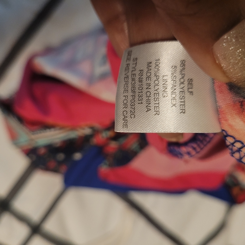 Charlotte Russe blue and pink tube maxi dress. Strapless. Aztec print. S… - Picture 10 of 10